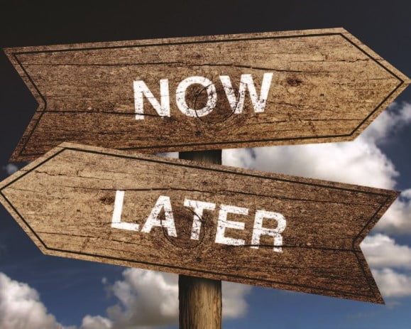 Procrastination Now or Later